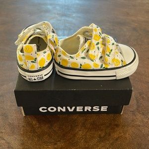Infant size 2 Converse Lemon Print